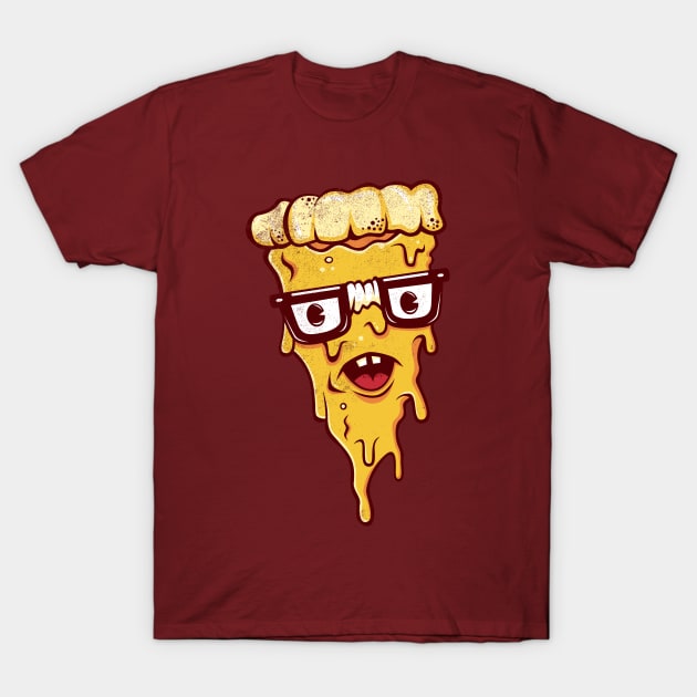 Pizza Face T-Shirt by strangethingsa